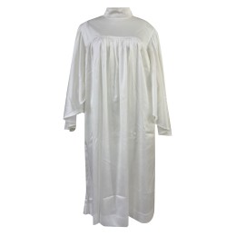 設計白色小企領聖詩袍     訂製長款聖詩袍    棗紅色撞色白色披肩    聖詩袍供應商   基督教中華宣道會鞍盛堂有限公司   CHR024 設計白色小企領聖詩袍     訂製長款聖詩袍    棗紅色撞色白色披肩    聖詩袍供應商   基督教中華宣道會鞍盛堂有限公司   CHR024